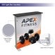 20ft Backlit Trade Show Display LED Lightbox Display with Counters Side Panels seg light box counter