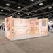 20ft Backlit Trade Show Display LED Lightbox Display with Shelving lifestyle