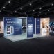 20ft Backlit Trade Show Display Premium LED Lightbox Display with Counters Branding Panels lifestyle