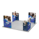 20ft Magnetic Modular Fabric Displays - 4 L-Shape Sections