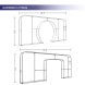 3D Square Concave Fabric Backwall Stand Available in 2 Sizes BBEXPO3DSQR03_7_US