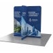 6.5ft Magnetic Modular Fabric Display - Cross Island Shape
