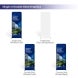 6.5ft Magnetic Modular Fabric Display - Cross Island Shape