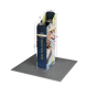 6.5ft Magnetic Modular Fabric Display - Two Sloped & Straight Banner Stands