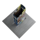 6.5ft Magnetic Modular Fabric Display - Two Sloped & Straight Banner Stands