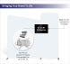 20ft Inline Trade Show Booth - Large Backwall Display with Dual Counters & LED Lighting