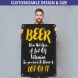 Reflective Beer Signs