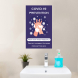 Covid 19 Prevention Wash Hands Vinyl Posters