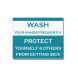 Covid 19 Prevention Wash Hands Compliance Signs