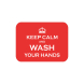 Keep Calm Wash Hands Indoor Floor Mats