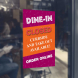 Dine In Closed Curbside Window Decals
