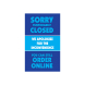 Sorry Temporarily Closed Window Clings
