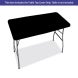 4 Ft Rectangle Table-Top Cover - Black