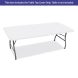 8 Ft Rectangle Table-Top Cover - White