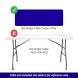 4' Rectangle Table Toppers - Blue