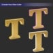 Halo Lit Brass Letters