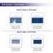 Custom Canopy Tents Wall Options Front Back