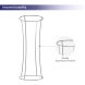 Fabric Pillar Tower Display Ensures Durability BBEXPOFPTO03_5_US