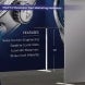 inline 20 ft inline trade show booth design 24 shelf for marketing material