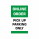 Online Order Pick Up Parking Metal Frames