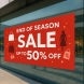 Perforated Window Signs or One Way Vision Signs