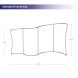 S Curve Stretch Fabric Backdrop Standard Frame Size