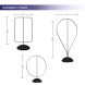 Water Base Sidewalk Signs Available in 3 Sizes BBEXPOWBSS03_8_US