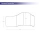 Wave Stretch Fabric Backdrop Standard Frame Size
