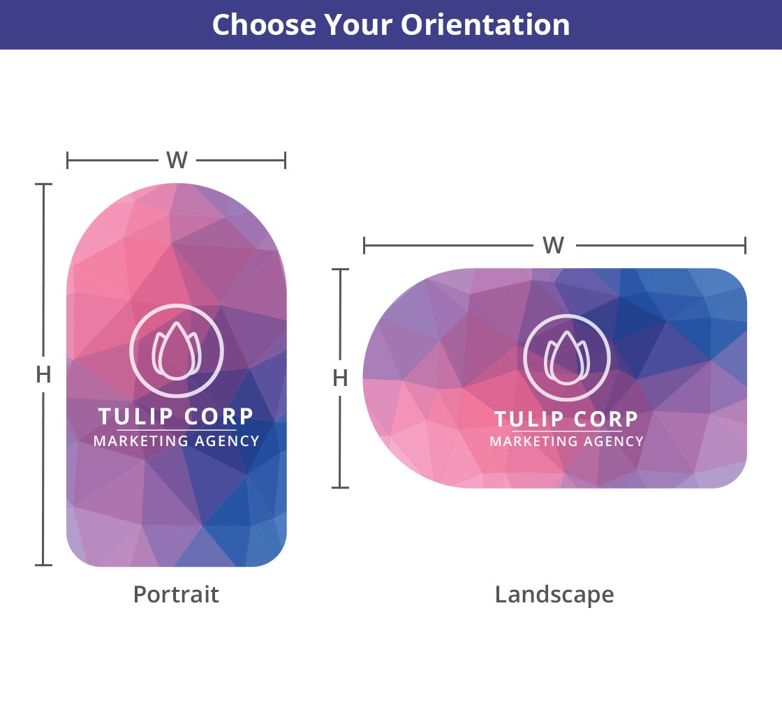 Half Circle Side Business Cards